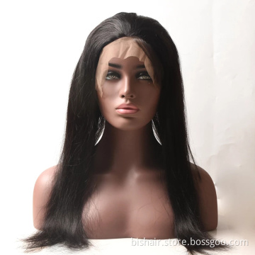 Vendor Hd Transparent Swiss Lace Front Wig Human Hair 360 Lace Frontal Wig Straight Glueless Brazilian 100% Virgin Full Lace Wig